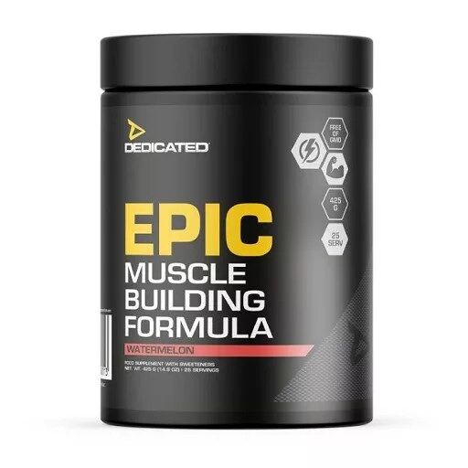 Dedicated EPIC Muscle Building Formula 425g Watermelon Dedicated EPIC Muscle Building Formula 425g Watermelon