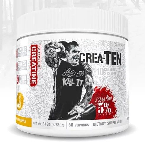 Rich Piana 5% Nutrition CREA-10 270g 30 Servings Mango Pineapple