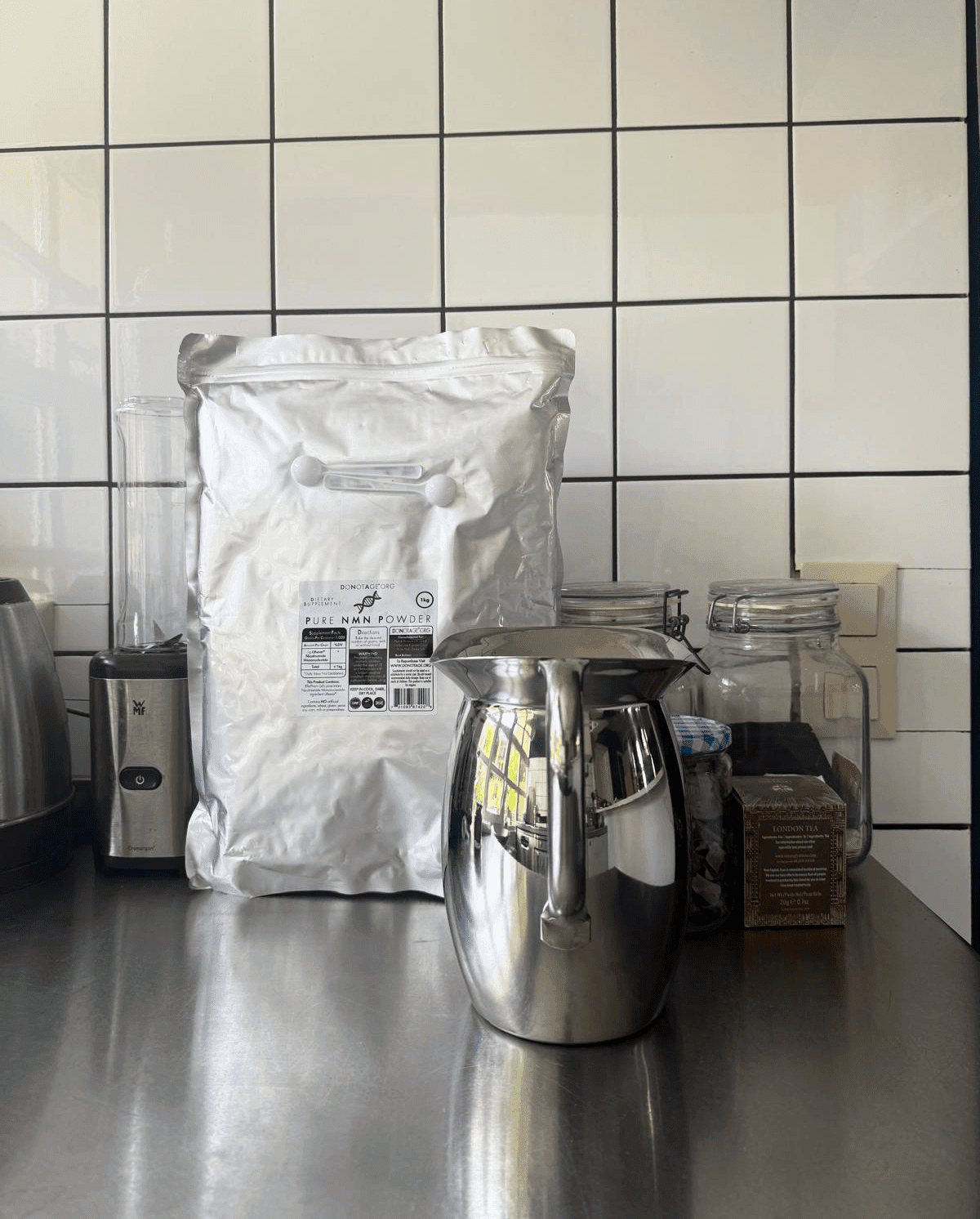 1 kg NMN Pulver – hochreines Nicotinamid-Mononukleotid im 1kg Beutel für Zellgesundheit und Anti-Aging
